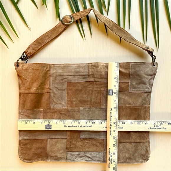 LIZDEN Genuine Leather Patchwork Shoulder Bag – One Size - Picture 8 of 10